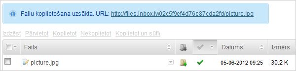 Paplašinātā Inbox Files versija un citu izmaiņu pārskats
