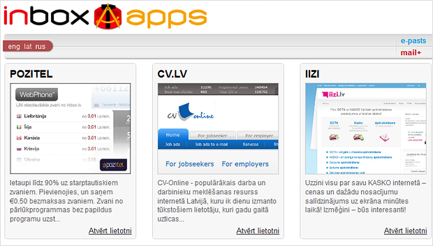 Inbox Apps: tika pievienota jauna lietotne IIZI