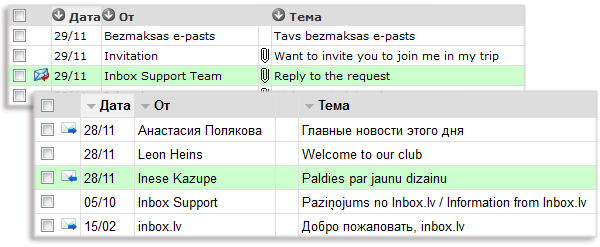Новая версия Inbox Mail — основные изменения дизайна главных страниц