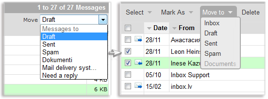 New version of Inbox Mail – major changes in main pages design