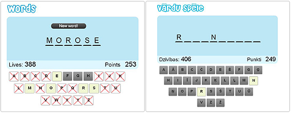 New online game – „Words”