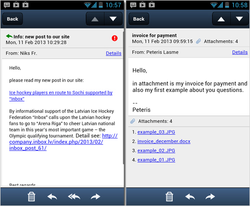 New version of Inbox Mail mobile application: changes’ review