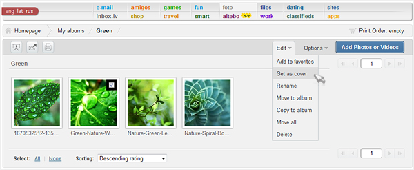 Inbox Foto: introducing new design for “My Albums” section
