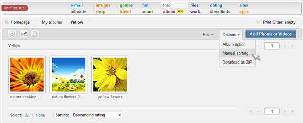 Inbox Foto: introducing new design for “My Albums” section