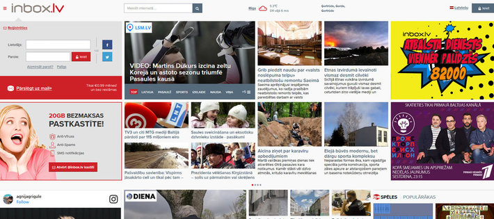 Tvnet, NRA, Kursors.lv, LSM, LA.lv and other news in www.inbox.lv!
